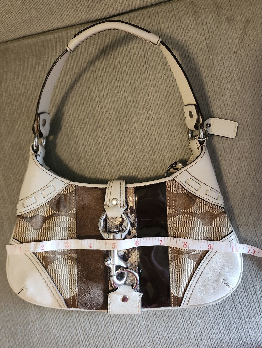 Vintage Coach Signature Python Mini Hobo Bag - Picture 15 of 15